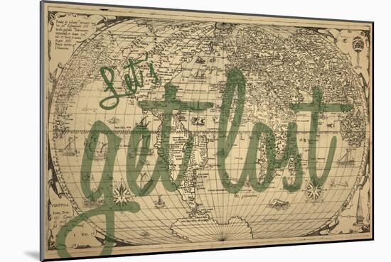 Let's Get Lost - 1562, World Map-null-Mounted Premium Giclee Print