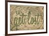 Let's Get Lost - 1562, World Map-null-Framed Giclee Print