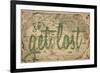 Let's Get Lost - 1562, World Map-null-Framed Giclee Print