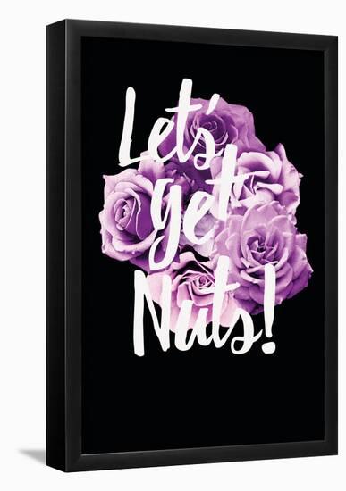 Let's Get Nuts Flower Bouquet-null-Framed Poster