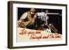 Let's Give Him Enough and on Time Poster-Norman Rockwell-Framed Giclee Print