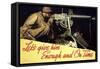 Let’s Give Him Enough and on Time-Norman Rockwell-Framed Stretched Canvas