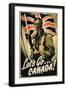 Let's Go Canada!', 1st World War Poster-null-Framed Giclee Print