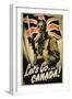 Let's Go Canada!', 1st World War Poster-null-Framed Giclee Print