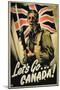 Let's Go Canada!', 1st World War Poster-null-Mounted Giclee Print