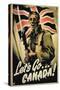 Let's Go Canada!', 1st World War Poster-null-Stretched Canvas