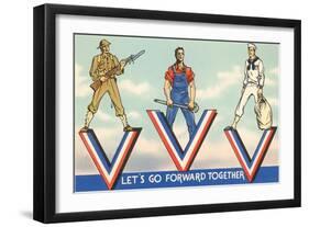 Let's Go Forward Together-null-Framed Art Print