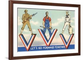 Let's Go Forward Together-null-Framed Art Print