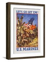 Let's Go Get 'Em!-null-Framed Art Print