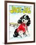 Let's Go Sledding - Jack and Jill, January 1971-Irma Wilde-Framed Giclee Print