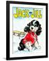 Let's Go Sledding - Jack and Jill, January 1971-Irma Wilde-Framed Giclee Print