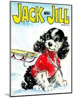 Let's Go Sledding - Jack and Jill, January 1971-Irma Wilde-Mounted Giclee Print