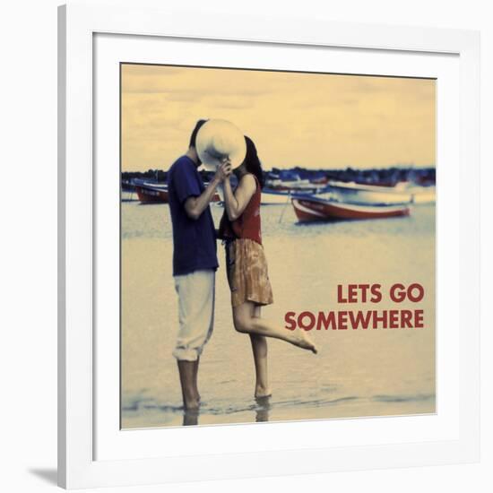 Let's Go Somewhere-Michele Westmorland-Framed Art Print