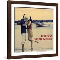 Let's Go Somewhere-Michele Westmorland-Framed Art Print