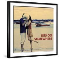 Let's Go Somewhere-Michele Westmorland-Framed Art Print