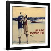 Let's Go Somewhere-Michele Westmorland-Framed Art Print