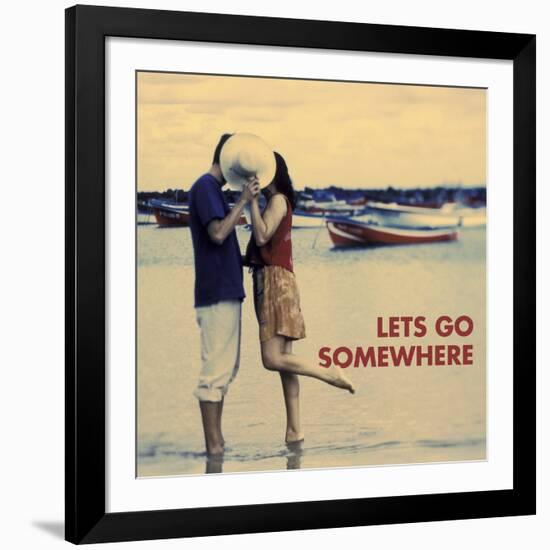 Let's Go Somewhere-Michele Westmorland-Framed Art Print