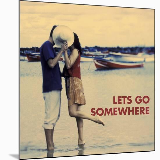 Let's Go Somewhere-Michele Westmorland-Mounted Art Print