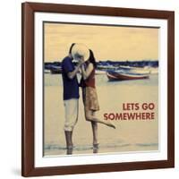 Let's Go Somewhere-Michele Westmorland-Framed Art Print