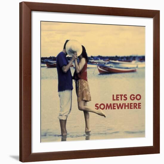 Let's Go Somewhere-Michele Westmorland-Framed Art Print