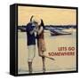 Let's Go Somewhere-Westmorland Michele-Framed Stretched Canvas