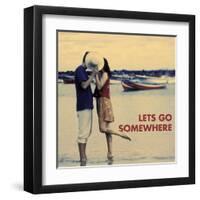 Let's Go Somewhere-Westmorland Michele-Framed Art Print