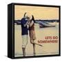 Let's Go Somewhere-Westmorland Michele-Framed Stretched Canvas