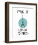 Let’s Go to Paris-Jan Weiss-Framed Art Print