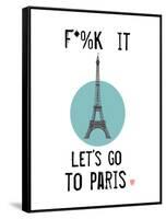 Let’s Go to Paris-Jan Weiss-Framed Stretched Canvas
