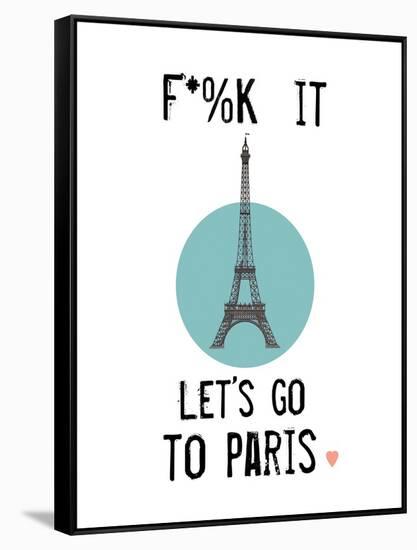 Let’s Go to Paris-Jan Weiss-Framed Stretched Canvas