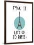 Let’s Go to Paris-Jan Weiss-Framed Art Print