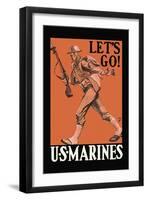 Let's Go! U.S. Marines-null-Framed Art Print