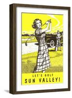 Let's Golf Sun Valley, Idaho-null-Framed Art Print