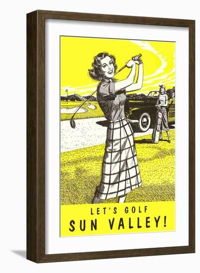 Let's Golf Sun Valley, Idaho-null-Framed Art Print