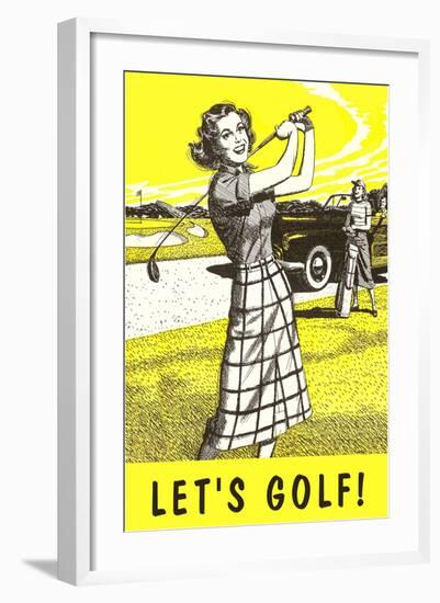 Let's Golf!-null-Framed Art Print