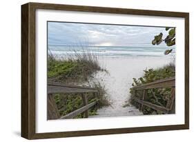 Let’s Hit the Waves!-Mary Lou Johnson-Framed Art Print