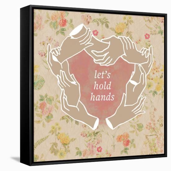 Let's Hold Hands-null-Framed Stretched Canvas