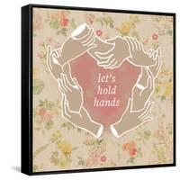 Let's Hold Hands-null-Framed Stretched Canvas