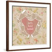 Let's Hold Hands-null-Framed Art Print