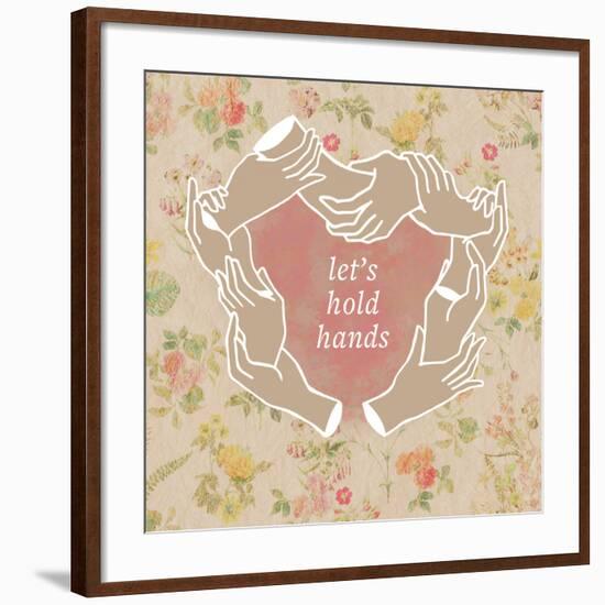 Let's Hold Hands-null-Framed Art Print