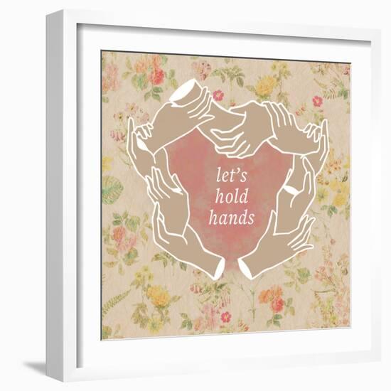 Let's Hold Hands-null-Framed Art Print