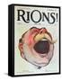 Let's Laugh', Cover of "Rions" Magazine, 1908 (Colour Litho)-Wallace-Framed Stretched Canvas