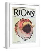 Let's Laugh', Cover of "Rions" Magazine, 1908 (Colour Litho)-Wallace-Framed Giclee Print