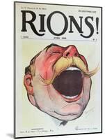 Let's Laugh', Cover of "Rions" Magazine, 1908 (Colour Litho)-Wallace-Mounted Giclee Print