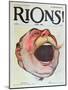 Let's Laugh', Cover of "Rions" Magazine, 1908 (Colour Litho)-Wallace-Mounted Giclee Print