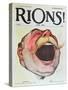 Let's Laugh', Cover of "Rions" Magazine, 1908 (Colour Litho)-Wallace-Stretched Canvas