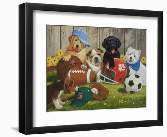 Let's Play Ball-William Vanderdasson-Framed Giclee Print