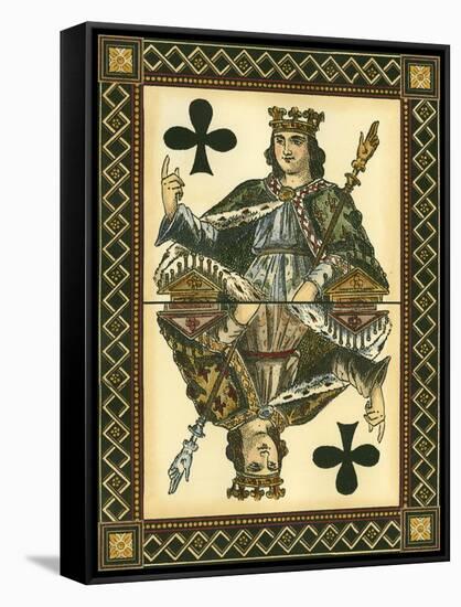 Let's Play Cards I-null-Framed Stretched Canvas