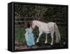 Let's Pretend - the Princess and Her Horse-Kirstie Adamson-Framed Stretched Canvas