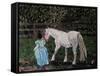 Let's Pretend - the Princess and Her Horse-Kirstie Adamson-Framed Stretched Canvas